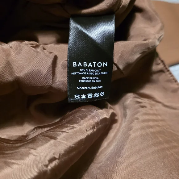 Aritzia Babaton Brown Vegan Leather Blazer (Size S) - Picture 7 of 7